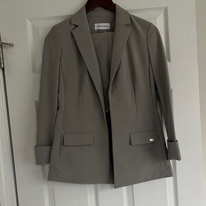 Calvin Klein Women's Taupe Blazer